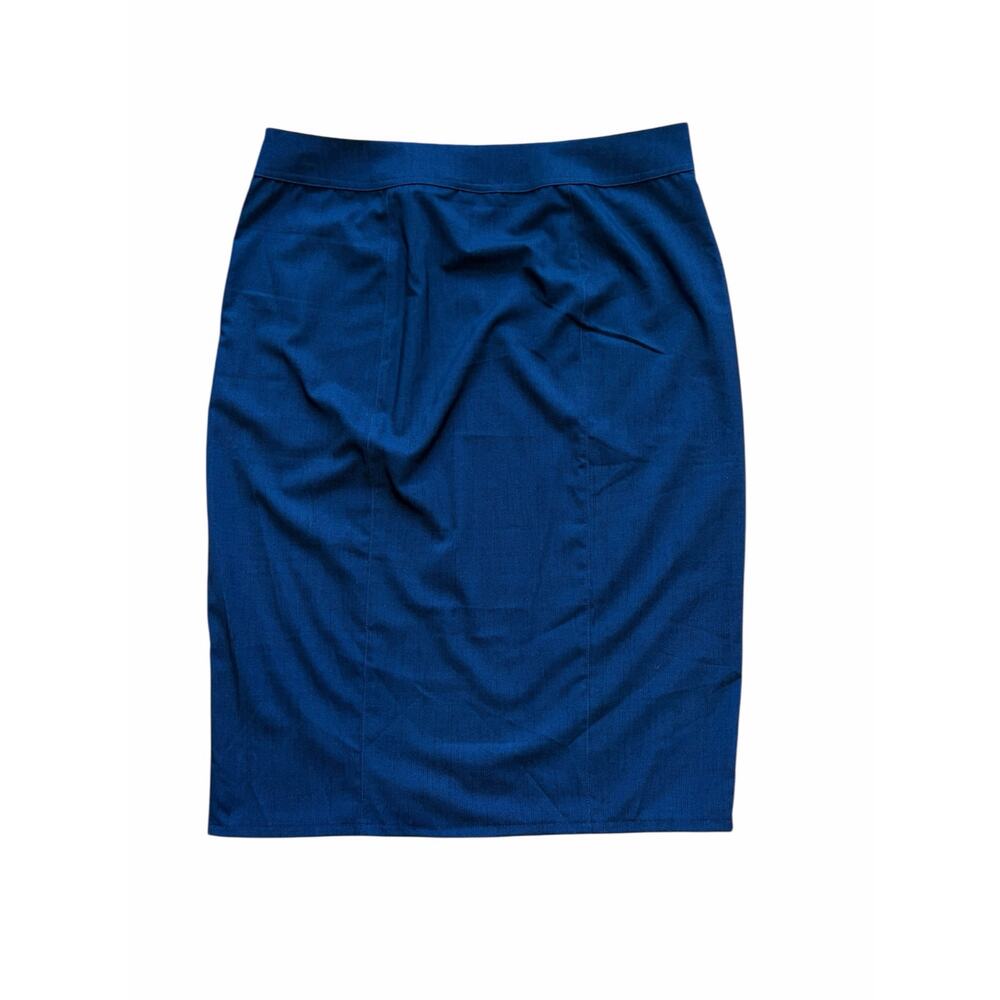 RipSkirt Hawaii Indigo Blue Adjustable Wrap Skirt Large Knee Length 3 Pockets - Picture 2 of 7